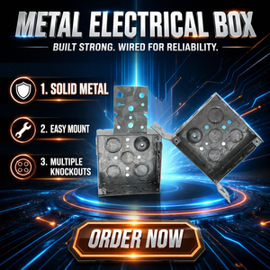 4 in Square Welded Outlet Box 1-1/2 in Deep Galvanized Steel Conduit Knockouts B <strong>Bracket</strong> - Product Image 3