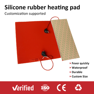 Tapis chauffant en caoutchouc silicone flexible industriel 120V 600X600MM 500W pour imprimante 3D Kossel <span class=keywords><strong>Pro</strong></span> Mini - Product Image 5