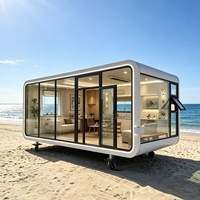 Cabaña Modular Prefabricada de Lujo para Hotel Ecológico, Glamping, Campamento y Alojamiento Vacacional