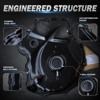 Couvercle inférieur de la chaîne de distribution et boîtier d'étanchéité avant du vilebrequin 06K109211AA 06K109210 Compatible VW Audi EA888 Gen3 1.8T 2.0T