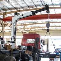 Grue de pont marine pour navires, 2 tonnes, à flèche articulée, hydraulique, pour processus d'électrophorèse, modèle SQ2ZA2TJ