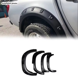 Guardabarros de Rueda de ABS Negro de Alta Calidad Marca KQD para Mitsubishi Triton L200 2005-2015 - Product Image 1
