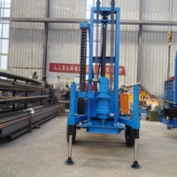 Foreuse de Puits d’Eau Personnalisable de 200 m, Moteur Diesel 28/35 HP, Double Usage Air-Boue, Forage Incliné