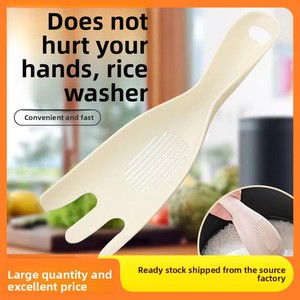 Ne fait pas mal à la main laveuse à riz Nouvelle arrivée cuisine multifonctionnelle cuillère à laver le riz égouttoir filtre portable lavage du riz - Product Image 5