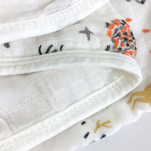 Ayers-paño de lavado de bambú uslin, tamaño grande de 47x47 pulgadas, 4 Uds. - Product Image 6