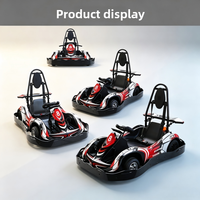 Kart de course électrique à double moteur au lithium 48V, volant et pédales réglables, pour adultes et enfants, usage commercial en parc