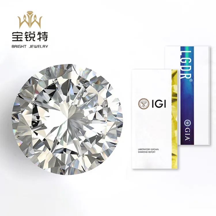Wholesale Lab Grown Diamonds 0.01-2 Carat Def/Gh Vs1 Hpht Diamond Lab Diamond Manufacturer