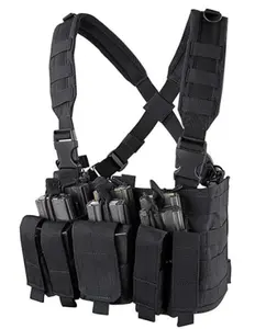 Adjustable Combat Multi Magazine Pocket Customized Made Molle Urban Combat Chest Rig Safety Vest