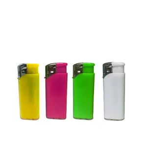 Dongqi Electric X91 Mini Plastic Flame Lighter 65 temperature Refillable Lighter Wrap With Custom Sticker
