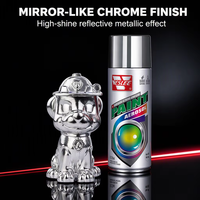 Peinture à effet chromé argenté brillant métallique haute brillance pour la personnalisation automobile et DIY