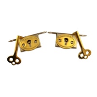 Boîtes cadeaux en gros, boîtes à vin, attaches plates à pression, attaches en alliage de zinc, accessoires de quincaillerie en stock