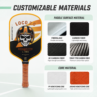 Paleta de Pickleball con Logotipo Personalizado OEM G5-4, Núcleo de Espuma EPP, Fibra de Carbono T700, Aprobada por la USAPA, Ligera, Venta al Por Mayor, Marca Privada