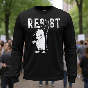 Camiseta de manga larga Penguin Resist contra las tarifas - Product Image 3