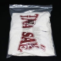 Givré PE Transparent nécessités quotidiennes stockage chaussette sous-vêtements sac à fermeture éclair étanche poussière étanchéité en plastique t-shirt sacs perruque avec