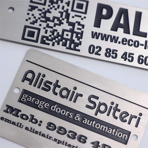 Señal de etiqueta de metal personalizada, insignia grabada con láser, placa de latón, logotipo de aluminio anodizado, placa de nombre, etiqueta, placa de identificación de acero inoxidable grabada - Product Image 1