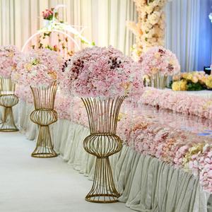 Decoración piso mesa principal de <span class=keywords><strong>camino</strong></span> de hierro romana macetas de flores de hierro hueco florero - Product Image 1