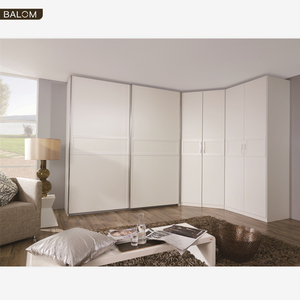 BALOM blanco moderno acrílico Color doble corredera construido-<span class=keywords><strong>en</strong></span> el <span class=keywords><strong>armario</strong></span> <span class=keywords><strong>de</strong></span> madera - Product Image 2