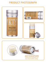 En stock bâton de cire pour cheveux de marque privée bord noix de coco