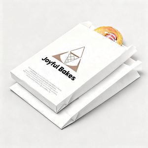 Eco-Friendly Waterproof Greaseproof Food-Grade Glassine Paper Bags with <b>Lamination</b> for Bakery and Custom Logo - Product Image 6