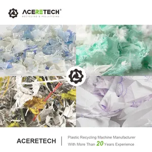 Aceretech ACS-H300/80 Pet Plastic Pellet Recycling Making Machine Baby Diaper Non Woven Jerry Can Pelletizer Machine