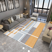 Modern Machine Made Polyester Carpet Area Rug for Living Room & Bedroom Minimalist Design