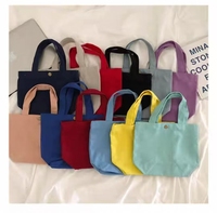 Tas Tote Kanvas Ramah Lingkungan Custom, Kapasitas Mini yang Lucu dengan Pegangan Panjang dan Warna & Logo Custom - Produk Terbaru
