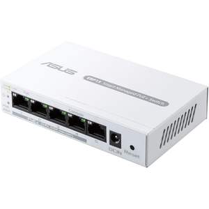 Switch Empresarial ASUS Ebp15 Smart Managed PoE+ de 5 Puertos y 100Mbps, Color Blanco, Venta al Por Mayor - Product Image 1