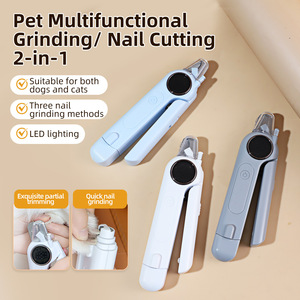 Cortauñas y amoladora eléctrica 2 en 1 JiaBei para perros y gatos, cortauñas para mascotas pequeñas con función de amolado. - Product Image 1