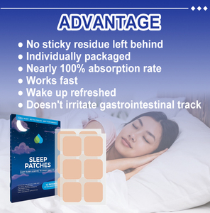Patch Transdermique Mélatonine pour Soulagement du Stress et Sommeil Profond, Patch Autocollant Personnalisé à Base d'Ingrédients Naturels Favorisant le Sommeil - Product Image 3