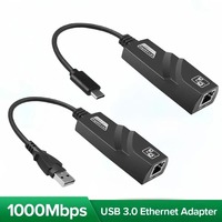 Tarjeta de Red USB3.0 a RJ45 de 1000 Mbps, Adaptador Ethernet LAN RTL8153, Tarjeta de Red de 10/100/1000 Mbps para PC, Macbook, Laptop, Windows 10/11