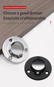 Support de tringle de penderie Garfia, diamètre <span class=keywords><strong>25</strong></span> mm, support de tringle de placard, support de <span class=keywords><strong>tuyau</strong></span> de penderie - Product Image 6