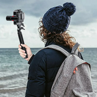 Support en L double griffe froide, cage d'extension en aluminium pour caméra d'action GoPro Insta360 DJI, support pour micro et lumière d'appoint pour Vlog