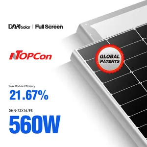 उच्च क्षमता एन-Topcon सौर पीवी पैनल 565W 600W 620W सौर ऊर्जा के साथ डबल दर्पण