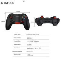 Control Inalámbrico Shinecon con Joystick Bluetooth, Conexión Directa para Android, iOS, Wii, PS2, PSP, Game Boy y Teléfonos Móviles