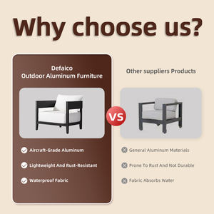 アルミ家具金属製ソファセット - Product Image 5