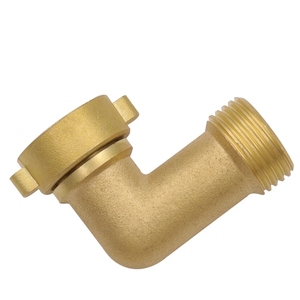 Adaptateur de tuyau coudé en laiton 3/4 "90 ° tuyau en cuivre raccords d'irrigation d'<span class=keywords><strong>arrosage</strong></span> de jardin connecter réparation connecteur <span class=keywords><strong>rapide</strong></span> joint de couplage - Product Image 4
