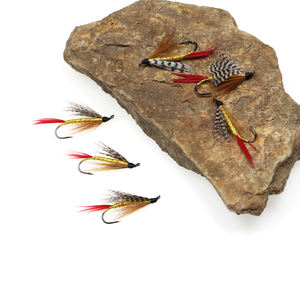 Mouches Spey classiques personnalisées pour pêche à la <span class=keywords><strong>truite</strong></span> <span class=keywords><strong>arc</strong></span>-<span class=keywords><strong>en</strong></span>-<span class=keywords><strong>ciel</strong></span> leurres de mouche humide pour la position du ruisseau du lac de la rivière - Product Image 6