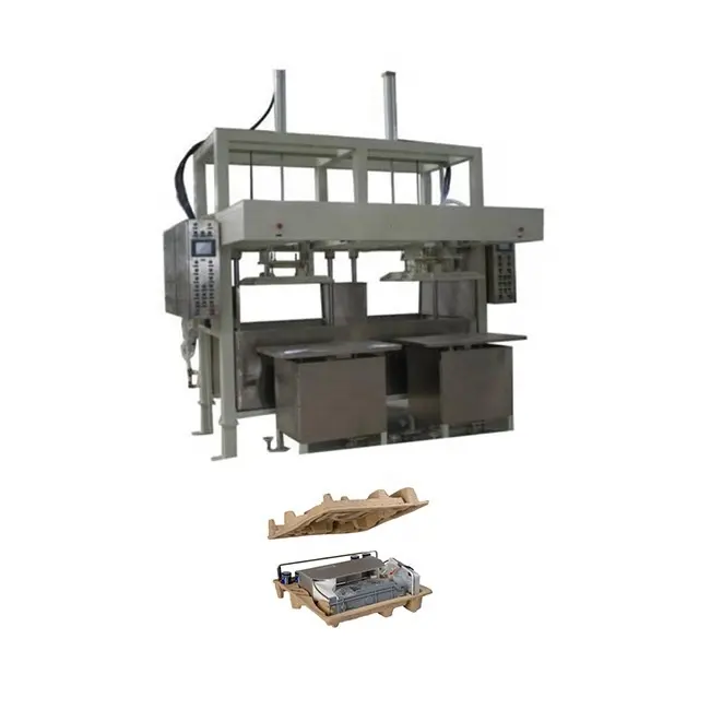 Disposable degradable paper pulp molded cardboard coffee cup holder tray making machine to recycle cardboard