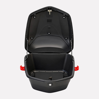 Coffre universel de haute qualité en ABS de 25 L pour moto et véhicule électrique, épais, anti-vibration, avec pédale, pour le rangement des casques
