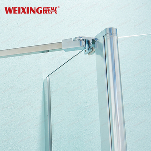 Puerta <span class=keywords><strong>de</strong></span> ducha <span class=keywords><strong>de</strong></span> aluminio para baño <span class=keywords><strong>de</strong></span> alta calidad, pantalla <span class=keywords><strong>de</strong></span> ducha <span class=keywords><strong>de</strong></span> pivote cuadrado <span class=keywords><strong>de</strong></span> <span class=keywords><strong>vidrio</strong></span> templado sin marco - Product Image 4