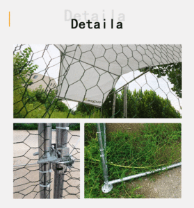 Toptan yüksek kaliteli katlanır tavuk kafesi sandık tel ile yüksek kaliteli katlanır kafes ve kapıları - Product Image 4