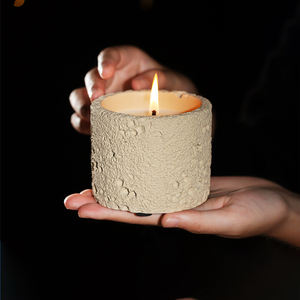 Bougie de bricolage d'aromathérapie domestique de pot de bougie en béton de Style nordique pour personnaliser et profiter des huiles essentielles - Product Image 2