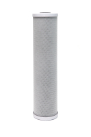Cartouche filtrante en bloc de charbon actif de noix de coco 4,5x20 pouces, élimination du chlore, certifiée NSF42 pour purificateur d'eau multi-étapes