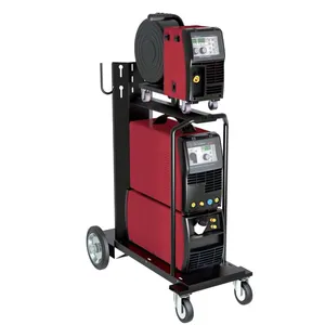 Heavy Duty Double Pulse Industrial 400 DP MIG TIG MMA Multi function Welding machine Welder with trolly