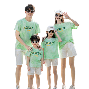 Cầu Vồng Mặt Cười In Nhanh Chóng Khô Thân Thiện Với Môi Cha Mẹ Con T-Shirt Ngắn Tay Cho Mẹ Con Gái - Product Image 4