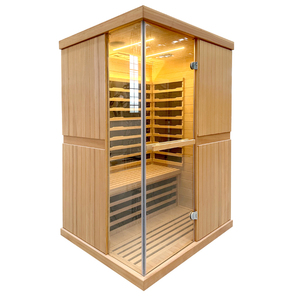 Sauna en bois de pruche de qualité commerciale pour 2 personnes avec contrôle de la température et éclairage LED pour hôtel et <span class=keywords><strong>centre</strong></span> de spa - Product Image 1