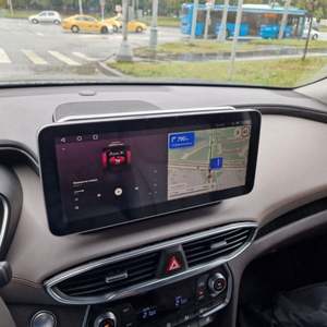 12.3'' Qled Screen Carplay for HYUNDAI Santa Fe 2021 2019 2020 <b>Android</b> 13 Car Multimedid Auto Radio Navigation Stereo 8G+256G - Product Image 1