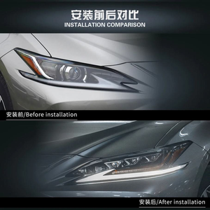 AURON Nouveau Phare LED Laser Bicolore 6000K Blanc 12V 36W à Haute Luminosité pour Lexus ES 2018-2024, Mise à Niveau Automobile - Product Image 3