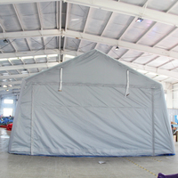 Tente Gonflable Portable Double Couche Quatre Saisons Imperméable pour Hôpitaux d'Extérieur, Secours en Cas de Catastrophe, Réfugiés, Événements Rapides et Résistante au Feu