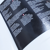 Étiquettes personnalisées en papier synthétique vinyle, étiquettes de soin, détergent liquide, savon liquide, étiquette de bouteille en plastique, autocollant en rouleau